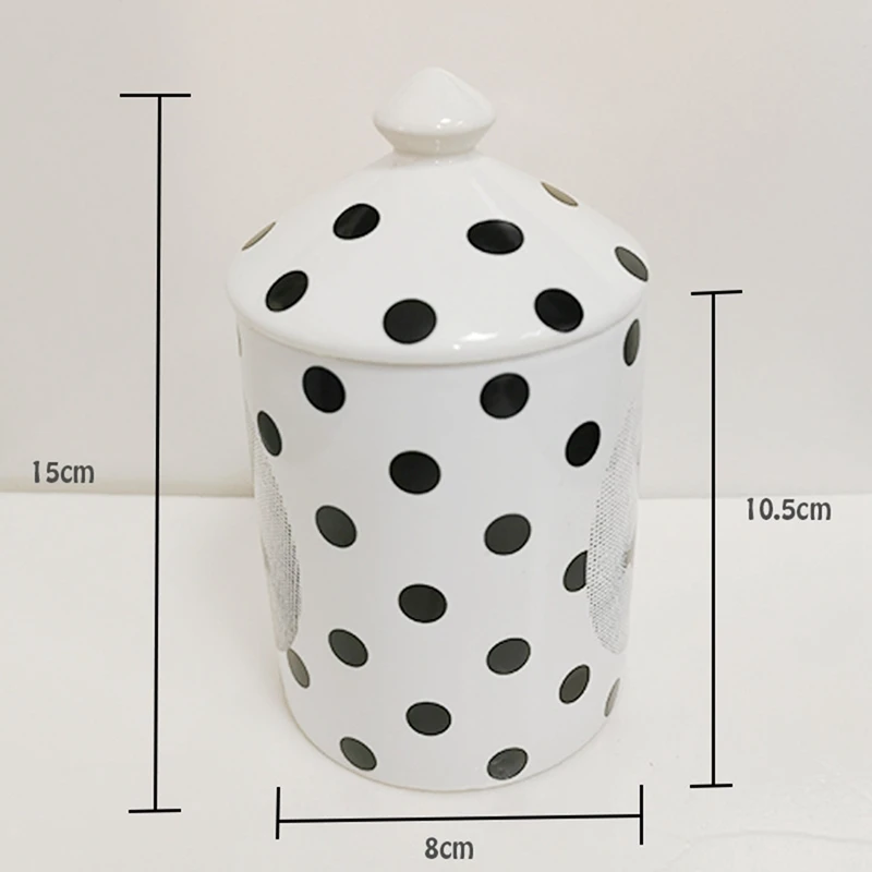 Черный горшок с красным горшком ароматизированный подсвечник керамическая