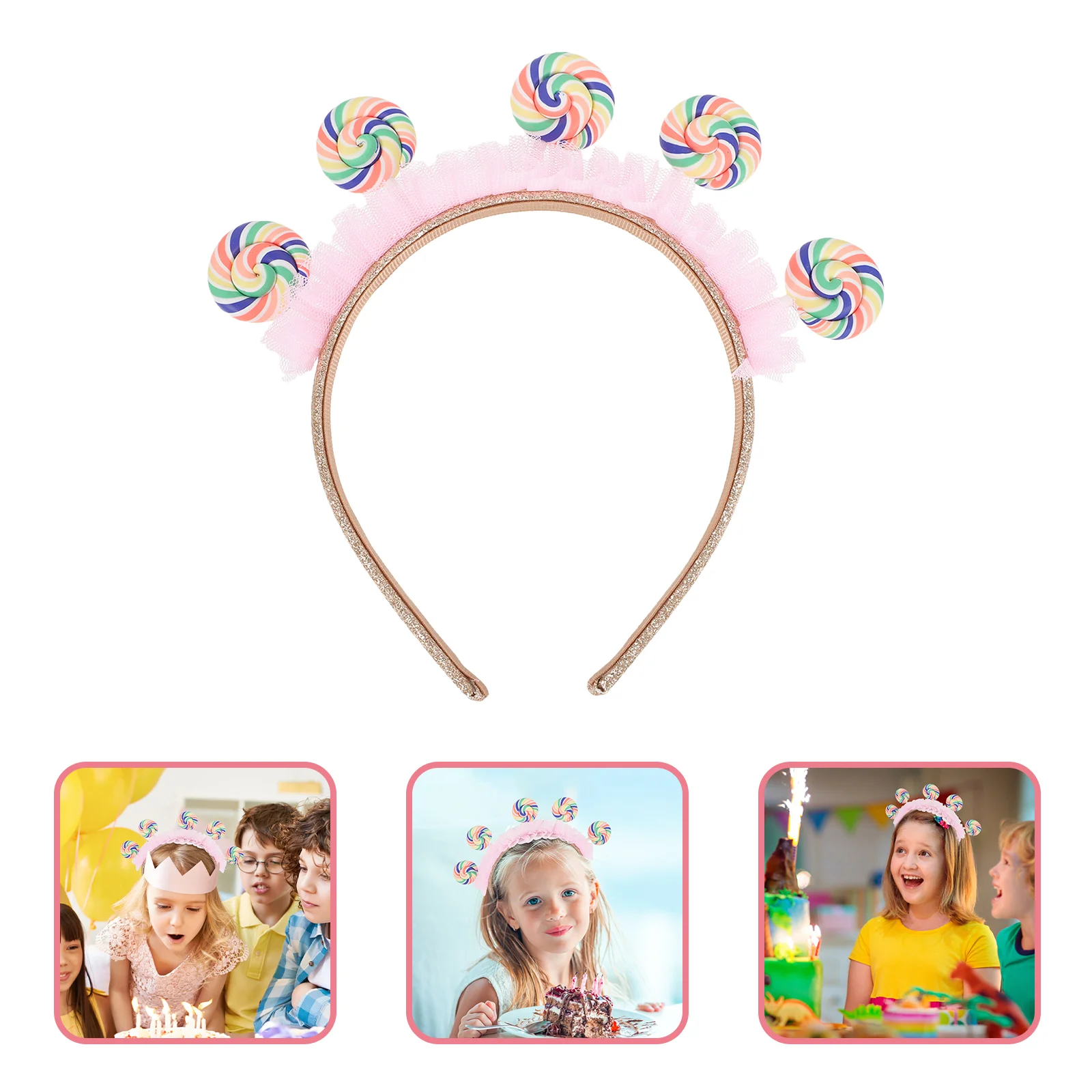 

Kids Reusable Delicate Toddler Headband Party Headband Plastic Headband for Decorate Home Friends Toddler
