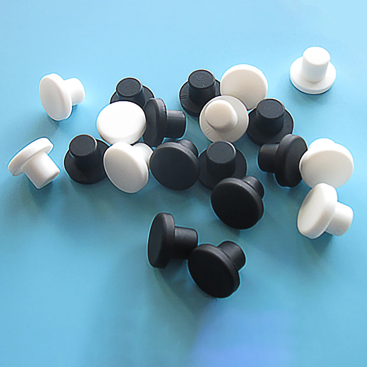 Черные силиконовые резиновые заглушки для отверстий 3-15 мм твердая Т-образная