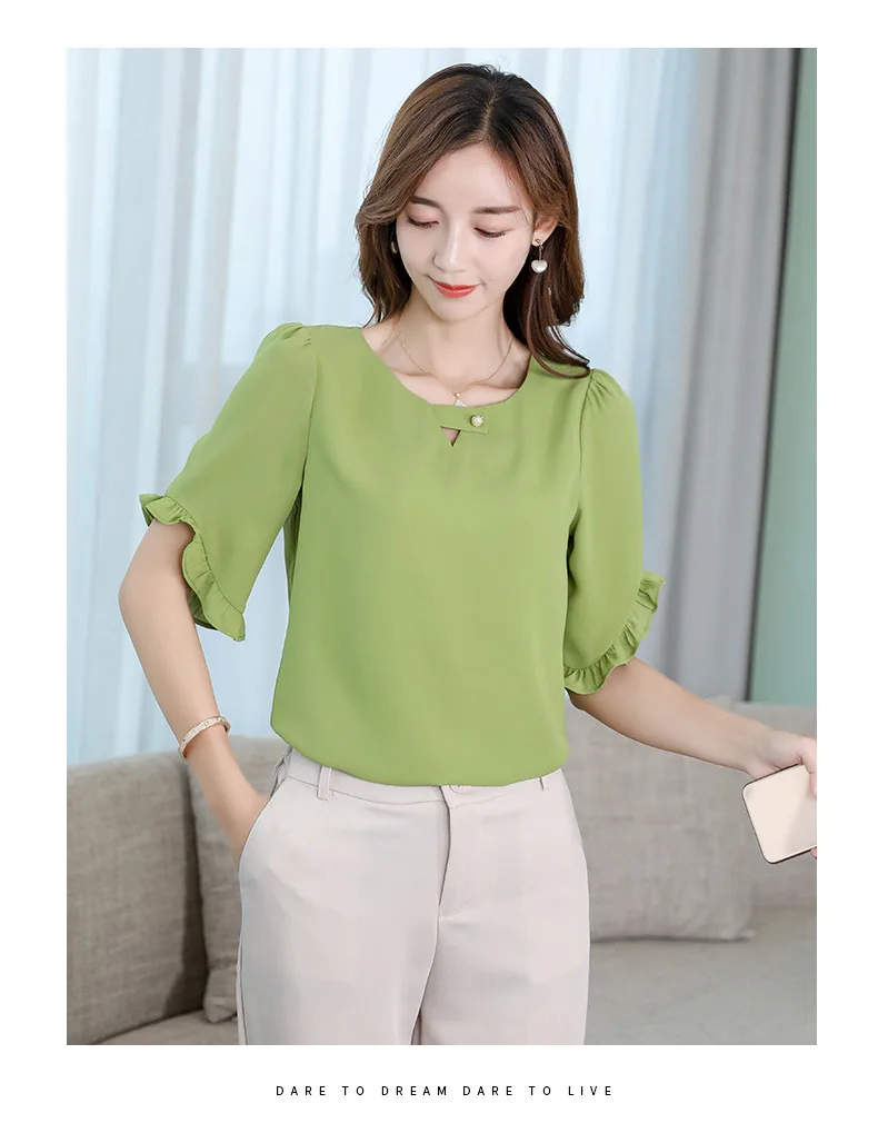 Clearance In Stock Lowest Price Women Blouses &amp Shirts Summer Shirt 2020 New Fashion Slim Korean Office Long Sleeve Top | Женская