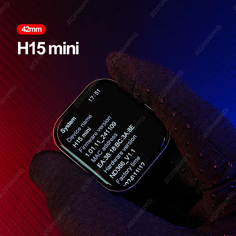 Фото 42 мм Hello Plum H15 Mini AMOLED Смарт-часы Женские спортивные часы серии 10 Всегда на дисплеи 1 ГБ ПЗУ Фотоальбом Компас Смарт-часы №3