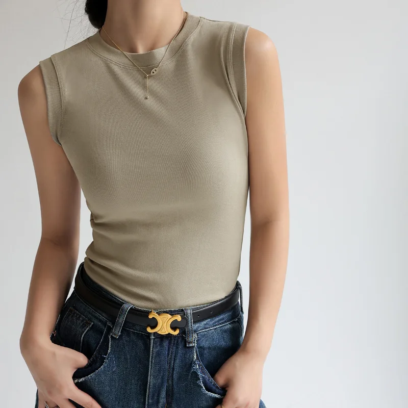 

Майка женская хлопковая в японском и корейском стиле, повседневная Облегающая рубашка, модная уличная одежда, Y2k, лето