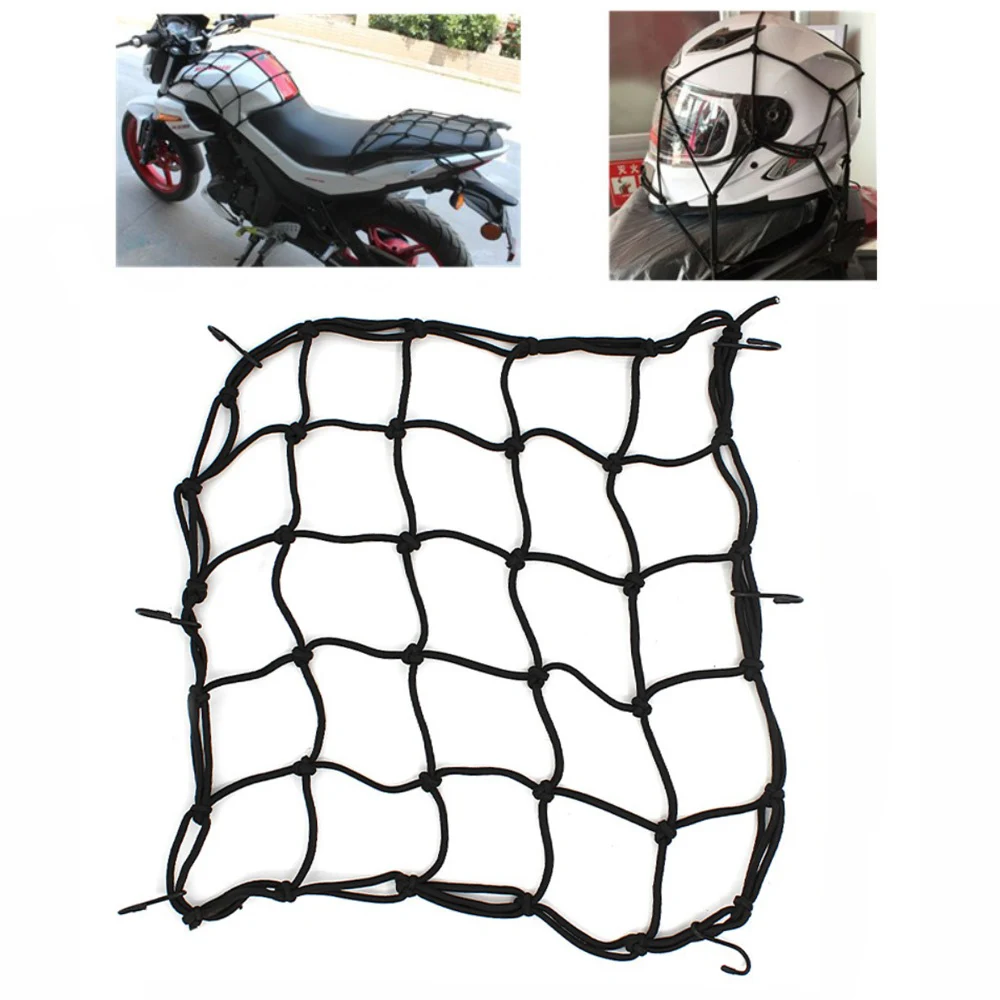 

40cm Motorcycle Fuel Tank Net Pocket Rope Luggage Strap Helmet Fixed Elastic Buckle Rope FOR HONDA KAWASAKI YAMAHA SUZUKI
