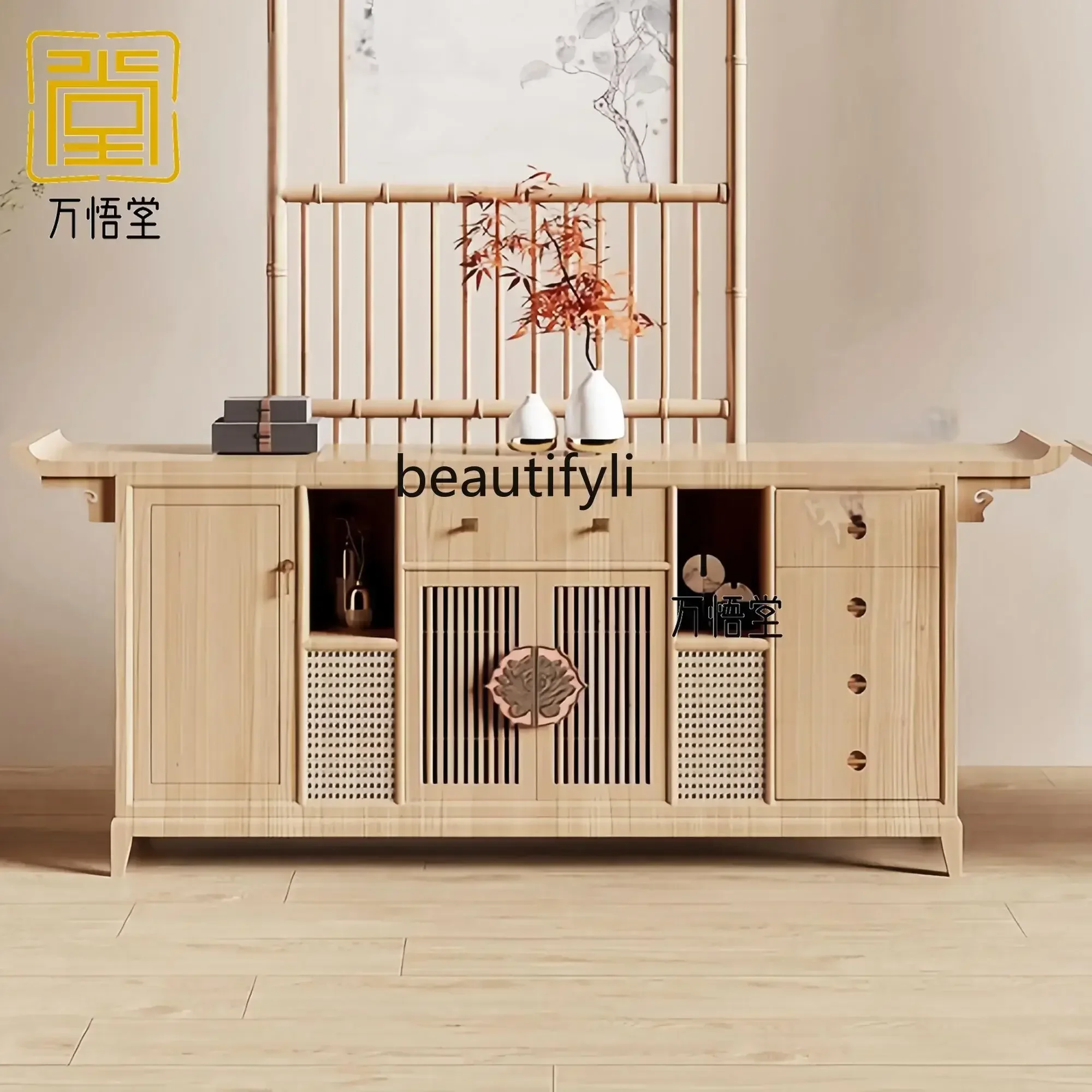 ss7486 lt Новые боковые шкафы из массива китайского ясеня шкафчики для хранения