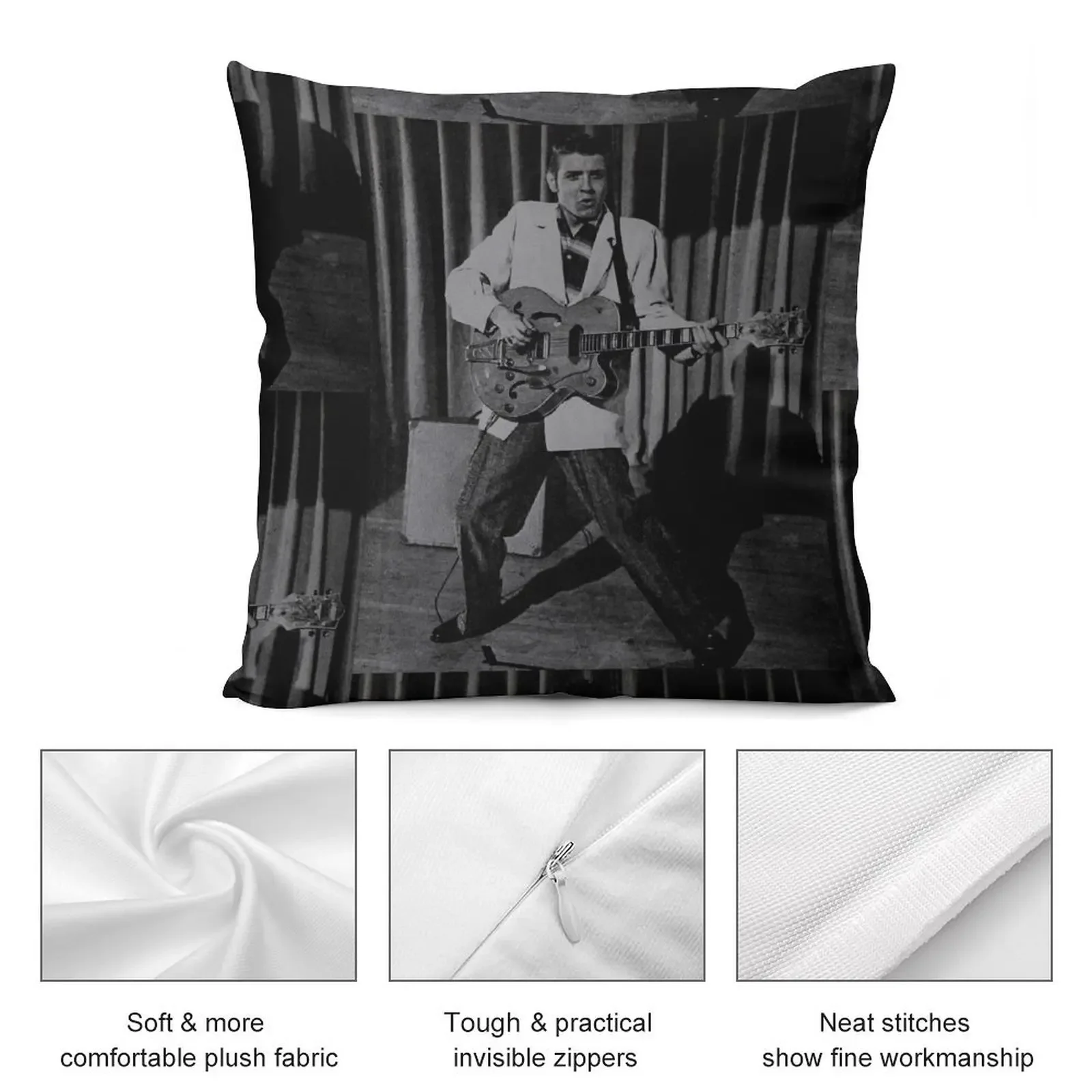 Rock n'roll Pioneer Eddie Cochran декоративная подушка предметы домашнего декора