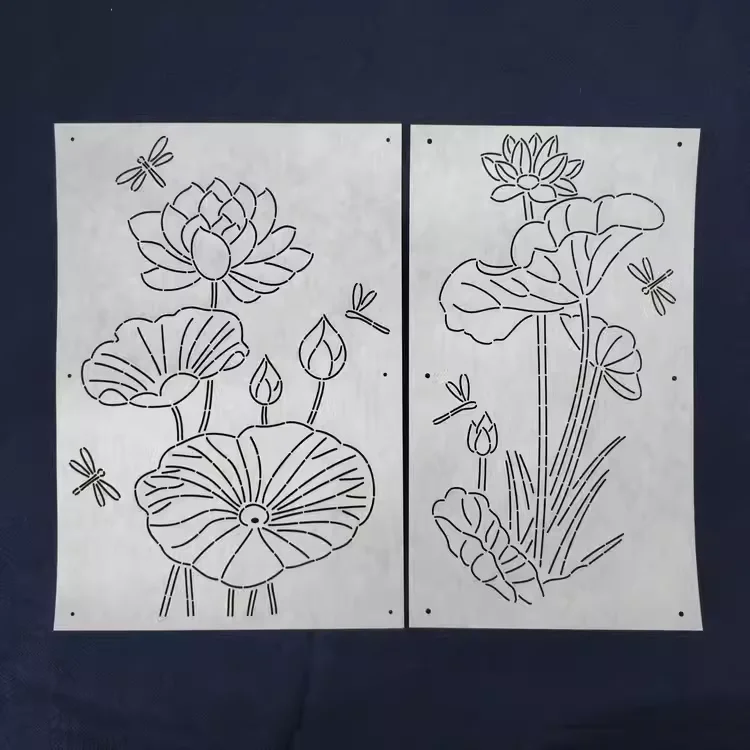 2design lotus шаблон Sashiko вышивка мягкий фотография