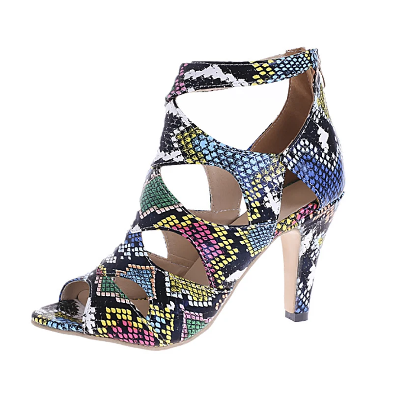 

Women's High Heel Sandals High Top Shoes Summer 2022 Girl Fashion Party Mesh Cutout High Heel Sandals Ankle Boots Plus Size 42