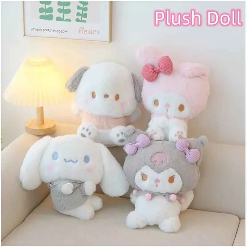 

Кукла Плюшевая Sanrioed плюшевая, мультяшная милая кукла моя мелодия, коричная курола, милая детская игрушка, 25 см