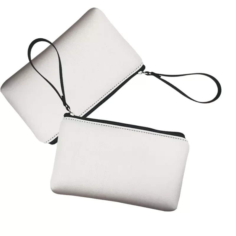 Sublimation Blank Neoprene Strap Pouch Cosmetic Makeup Bag W