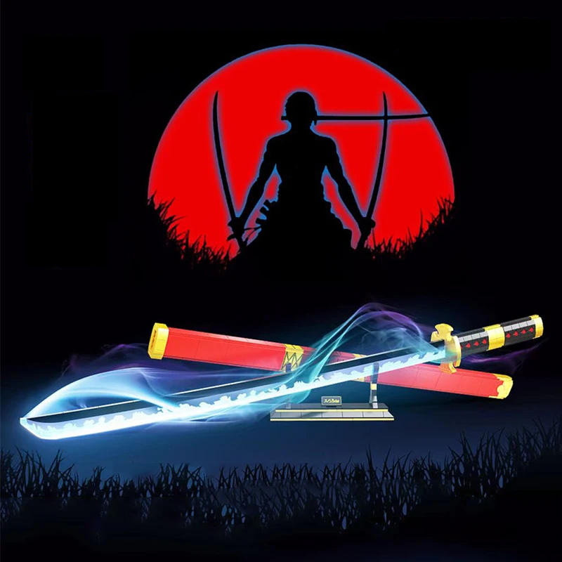 

Конструктор MOC, один кусок, katana Roronoa Zoro Sandai Kitetsu Yamato Wado Ichimonji