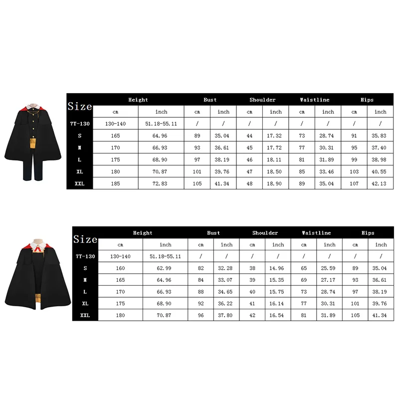 Костюм для косплея из аниме шпионская семья х Дамиан Дезмонд Аня плащ парик