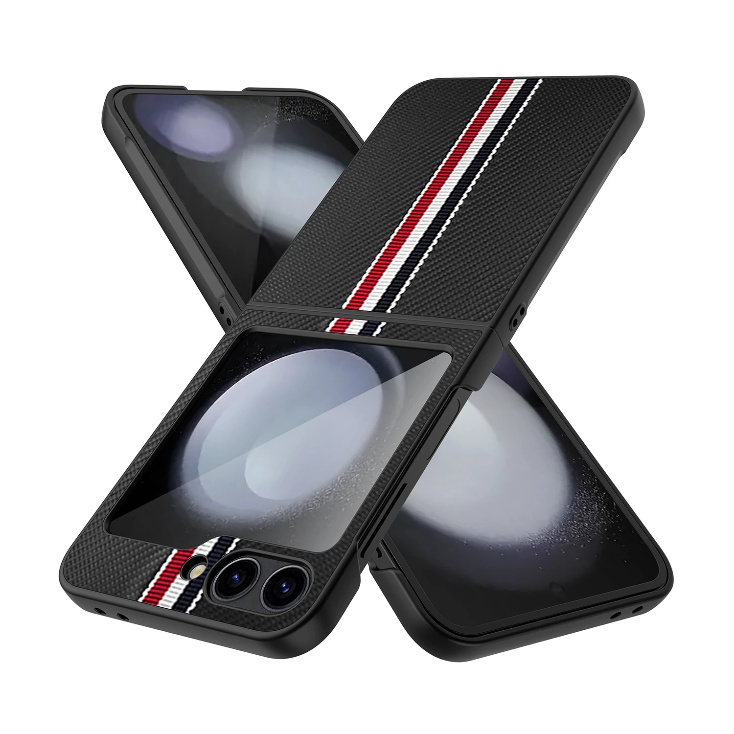 Нескользящий Тонкий чехол из углеродного волокна для Samsung Galaxy Z Flip 6 5 5G Flip5 Flip6 4 3 Flip3