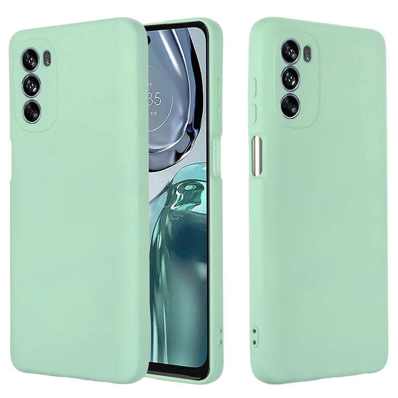 

For MOTO G62 5G Case Liquid Silicone Case Soft Gel Rubber Protective Back Cover for MOTOROLA Moto G42 G32 4G Shell