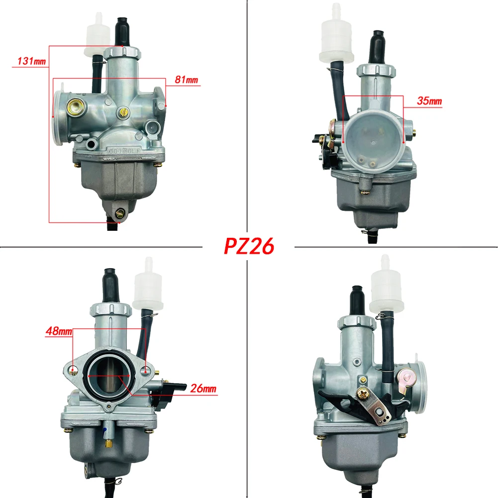 Карбюратор для мотоцикла Yamaha Jog Simson 125-150cc Pz26 с фильтром Honda cb Cg125 Xl125s Trx250 XR100