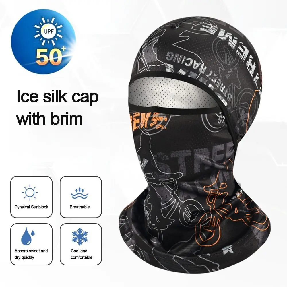 

Face Hood Sun Protection Helmet Liner Hats Bicycle Hat Full Face Cap Cycling Balaclava Cooling Neck Face Cover
