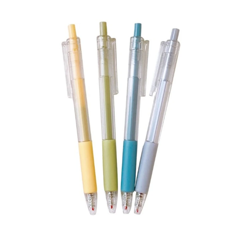 

Refillable Gel Pen Black Gel Pen Anti-Slip Silicone Grip Press Action Nib Waxed
