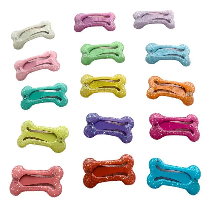 

20Pcs/lot Cute Dog Hairpin Colorful Bone Shape Hairpin Pet Small Dogs Hair Clips for Chihuahua Pug Grooming Dog Accessories