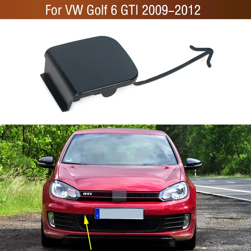 

Неокрашенный передний бампер автомобиля, крышка фаркопа, крышка буксировочного крюка прицепа, крышка для VW Golf 6 GTI 2009 2010 2011 2012