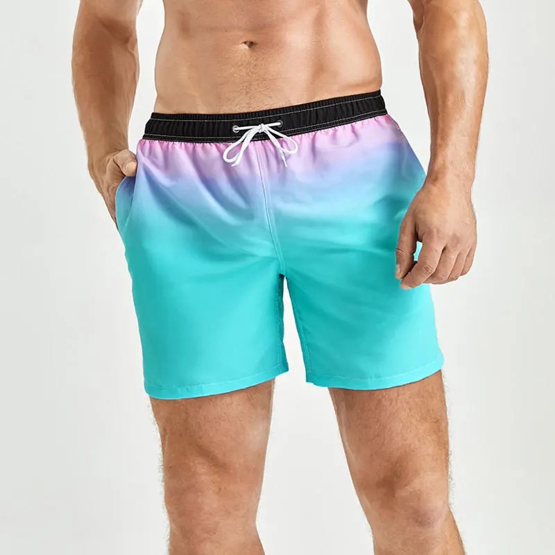 

Мужские быстросохнущие пляжные шорты с принтом, свободные большие шорты с ремешком, бесплатная доставка, 2023