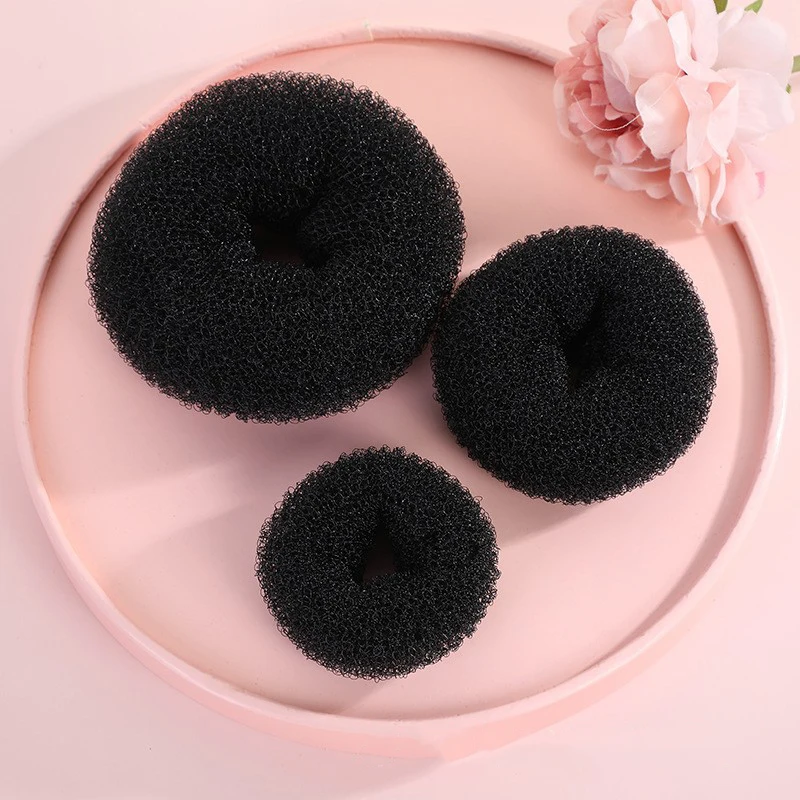 

Fashionable Eastic Doughnut Hair Curler Shaping Hair Curling Device Without Hurting Hair 3pieces/Set Hairstyle Bun Accessories