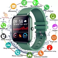 2021 smart watch men women full touch blood pressure monitor fitness tracker sport smartwatch watch for android ios smart clock