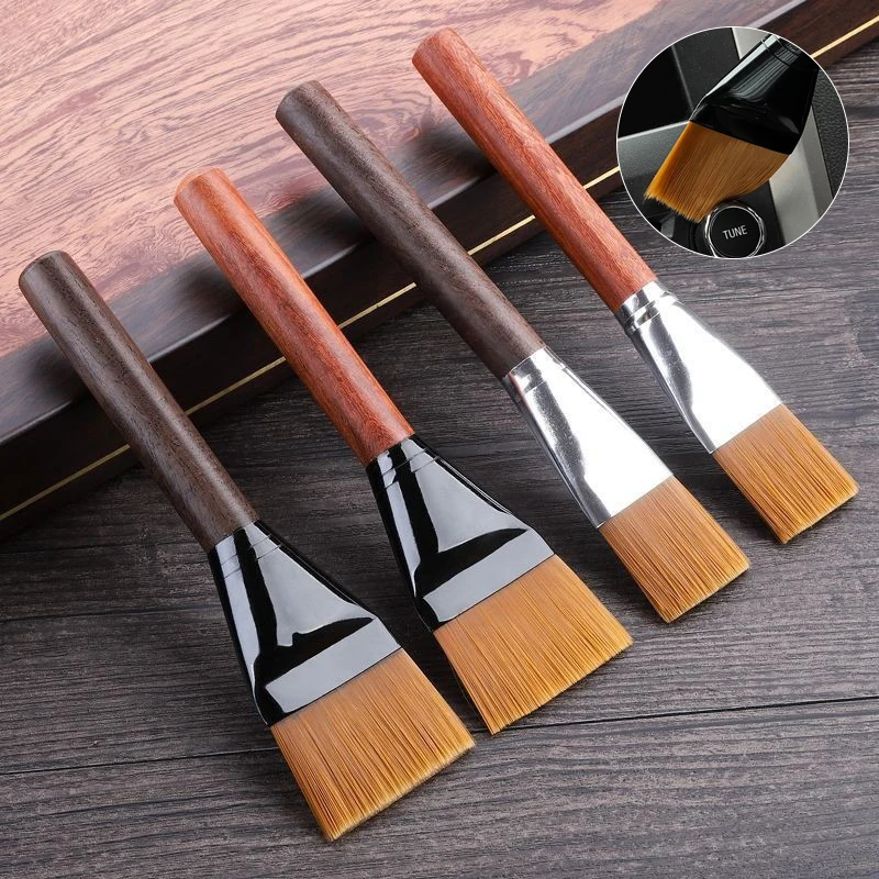 

Чистящая Щетка, инструменты с деревянной ручкой, детейлинг салона автомобиля, воздуховыпускное отверстие, удаление пыли интерьера