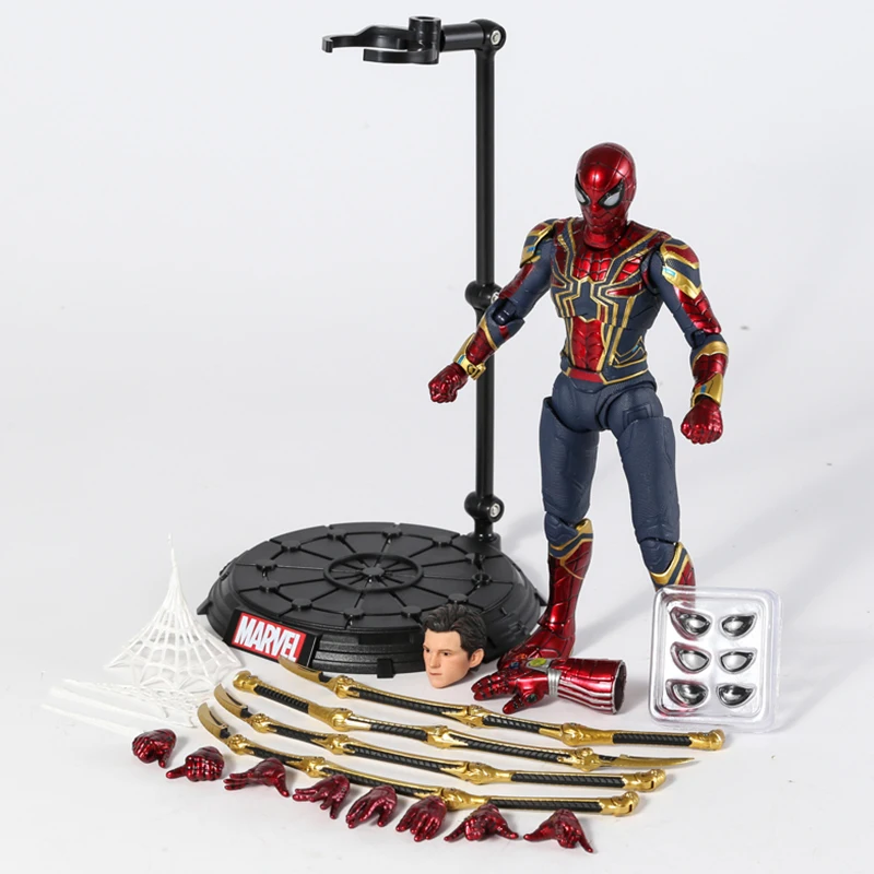 

MW Original Avengers Endgame Iron Spiderman 1/9 Scale Action Figure Deluxe Park Model Doll Gift Toy