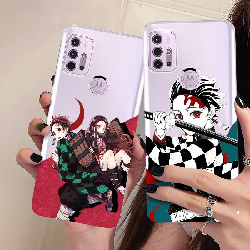 

Case for Motorola G22 4G EU G30 G20 G10 G60 G7 G8 G9 Play Power One Vision Zoom Action G Stylus 2021 Pure Demon Slayer Cover