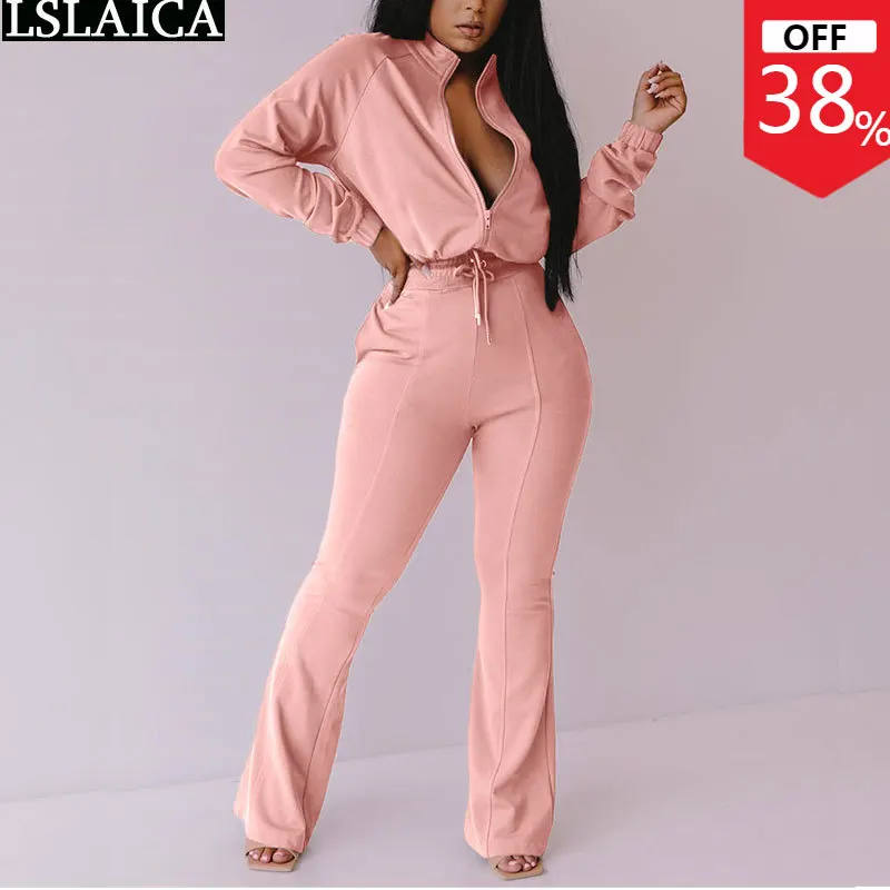 

One Piece Outfit Women Jumpsuits Casual Bodysuit Autumn Romper Solid Fashion Long Sleeve Zipper Sportswear Overalls Plus Size