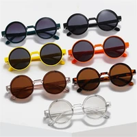 fashion round rock roll ins popular steam glasses hip hop shades women eyewear punk sunglasses