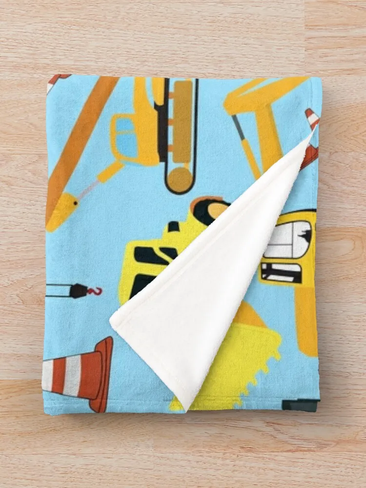 Выкройка строительных грузовиков — экскаватор и многое другое. Одеяло для