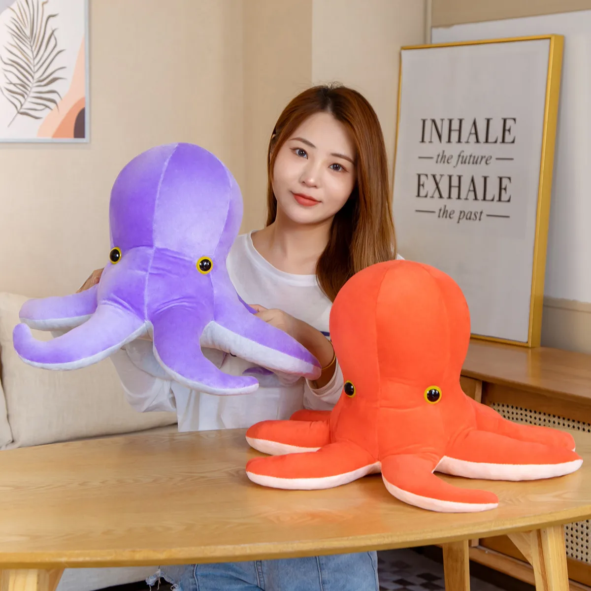 

30-40cm Kawaii Red Octopus Plush Toy Purple Stuffed Animal Squid Soft Doll Sleeping Pillow Children's Birthday Gift for Girl Boy