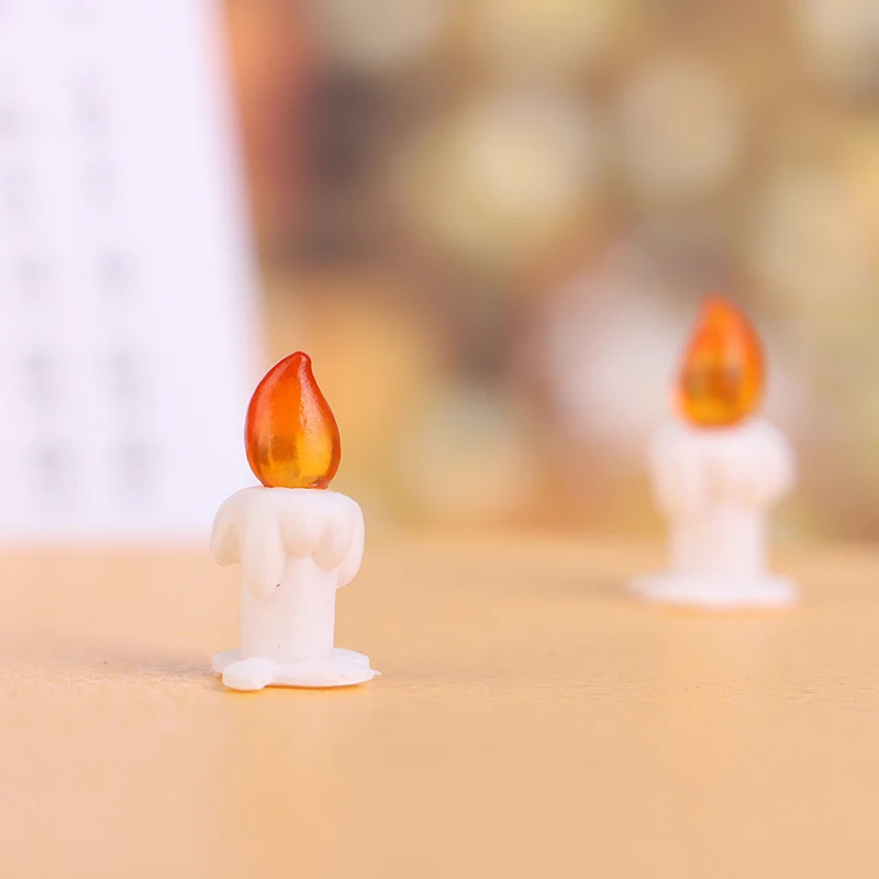 

2Pcs 1:12 Dollhouse Miniature Simulation Candles Toys Model DIY Accessories