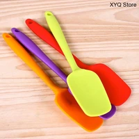 1pcs silicone shovel heat resistant integrate handle silicone spoon scraper spatula ice cream cake cookie kitchen tool utensil