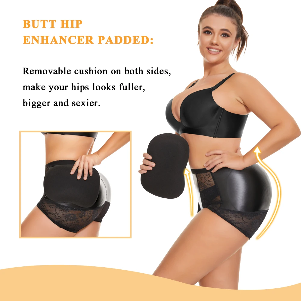 SEXYWG Butt Lifter Hip Enahncer Panties Women Hip Shapewear Body Shaper Push Up Panties Fake Big Ass Booty