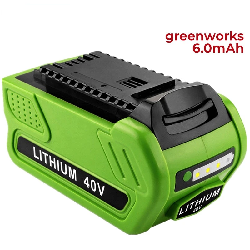 40V 6000mAh Rechargeable Replacement Battery For Creabest 200W GreenWorks G-MAX GMAX 29462 29472 22272 Battery 29717