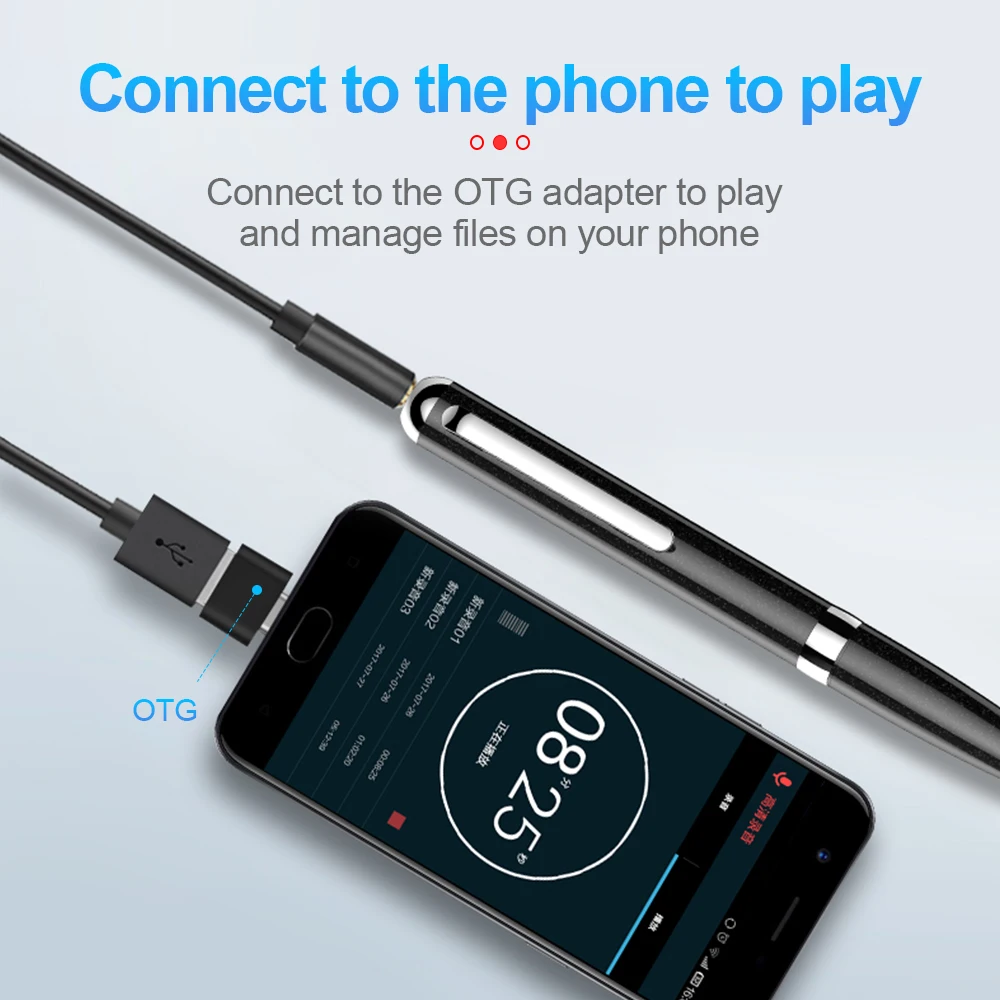 

SRUTON Q96 Professional Voice Recorder Pen Portable HD Recording Audio Recorder Noise Reduction Mini Justice Obtain Evidence