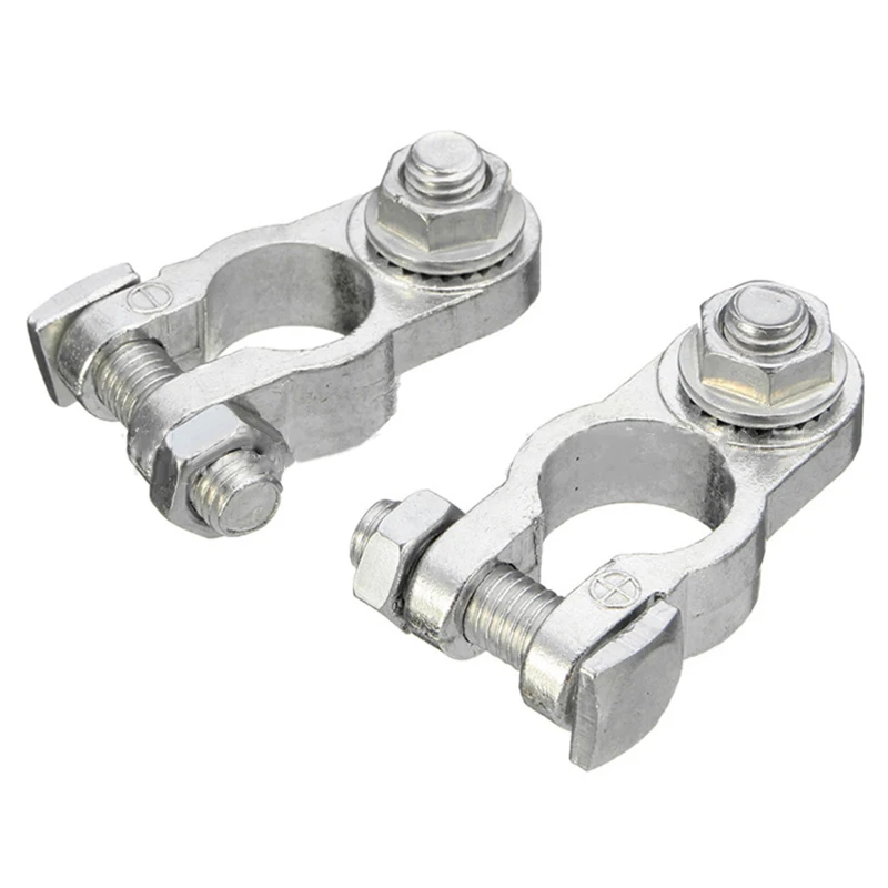 

Set Battery Terminal Clamp Positive&Negative Connector 2Pcs 1pair Kit Pole Clip Practical Replaces Useful Durable