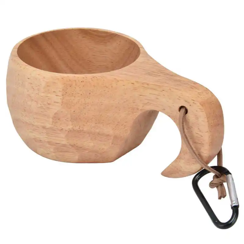 

Деревянная молочная чашка, кофейная чашка, износостойкая с подвесной пряжкой для офиса