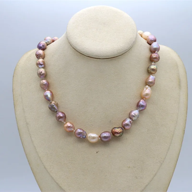 Ожерелье из натурального жемчуга AAA 10-11 мм женское ювелирное ожерелье серебро 925