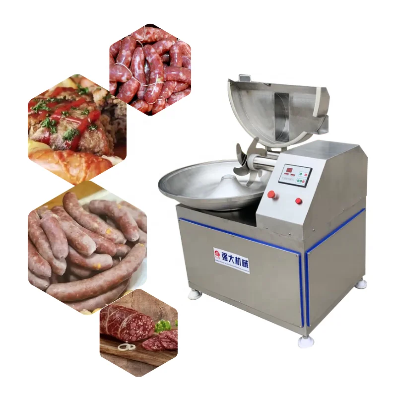 

Qiangda customized Chopped celery grinding production meat bowl cutter mixer meat bowl cutter chopper machine meat bowl cutter