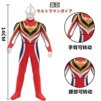 13cm small soft rubber ultraman gaia supreme version action figures model doll furnishing articles children assembly puppets toy