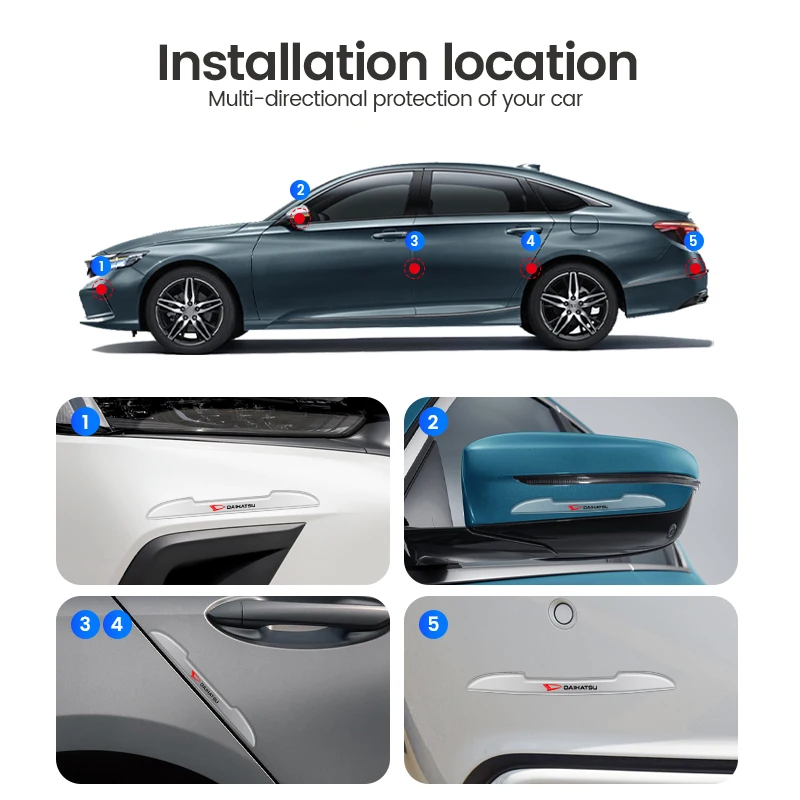 4шт прозрачная автомобильная наклейка для защиты порога от царапин для BMW X1 X3 X5 X6 1 2 5 7 E30 E36 E46 E60 E90 F10.