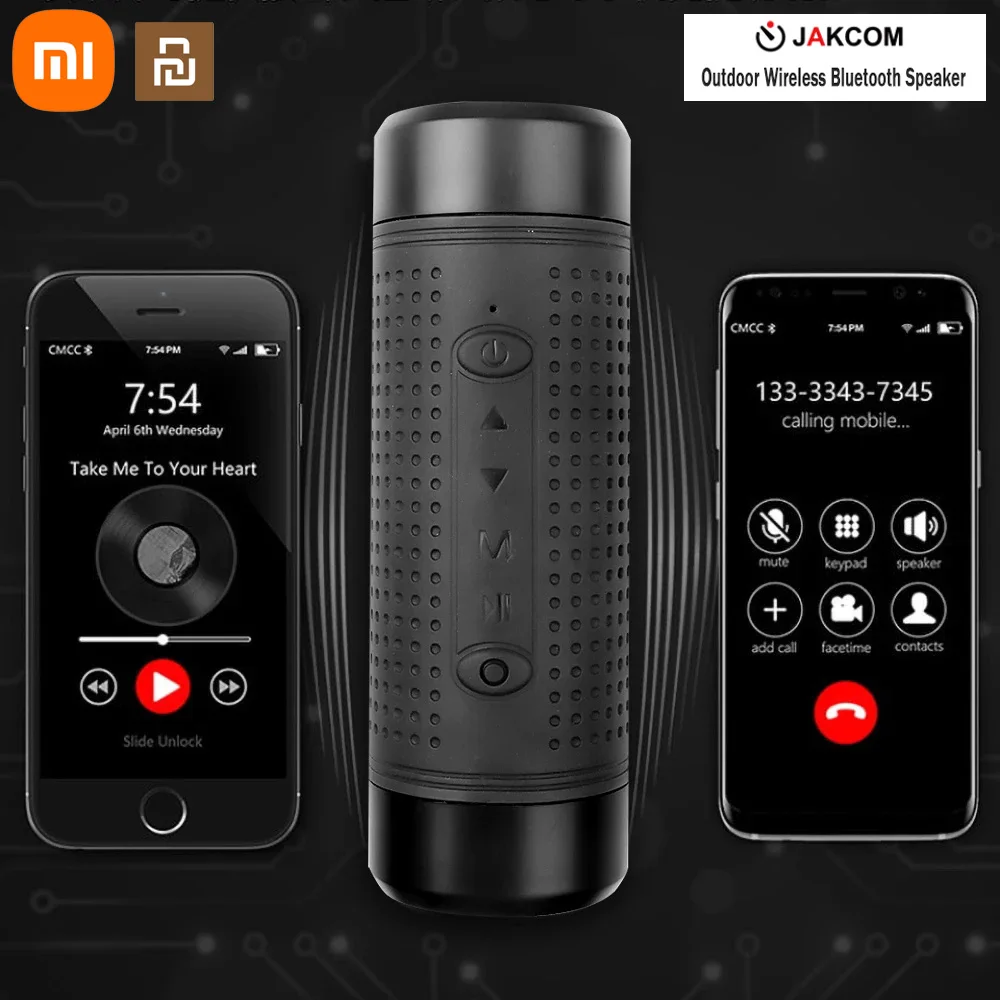 

Xiaomi Youpin Wireless Bluetooth Speaker JAKCOM OS2 Portable Multifunctional Outdoor Bike Speaker Smart Flashlight Support TF FM