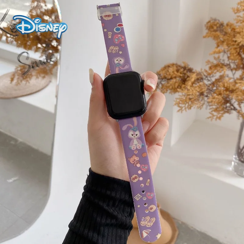 

Disney Cartoon Watch Strap Band For Apple Watch iWatch Serie 7 3 6 5 4 SE 44mm 40mm 42mm 38mm 40 44 mm Smartwatch Bracelet