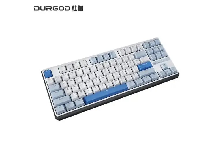 DURGOD K610W/K620W Wireless bluetooth 3-mode win/MAC dual system mechanical keyboard 87 keys without backlight cherry switch 