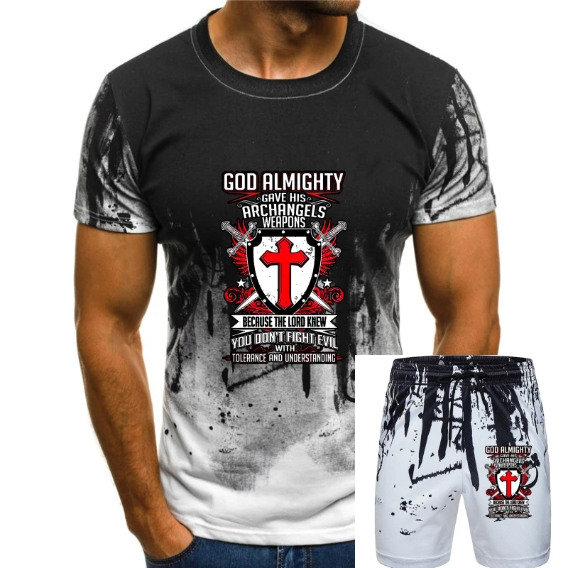 

Men Short sleeve tshirt Knight Templar - God Almighty cool Women t-shirt