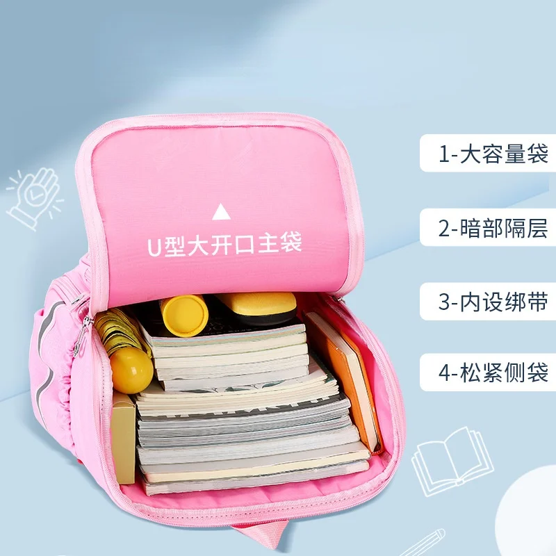 Fashion Kids SchoolBags Orthopedic Backpack kids Waterproof School Bags For Girls Boys Children school Backpacks Mochila Escolar