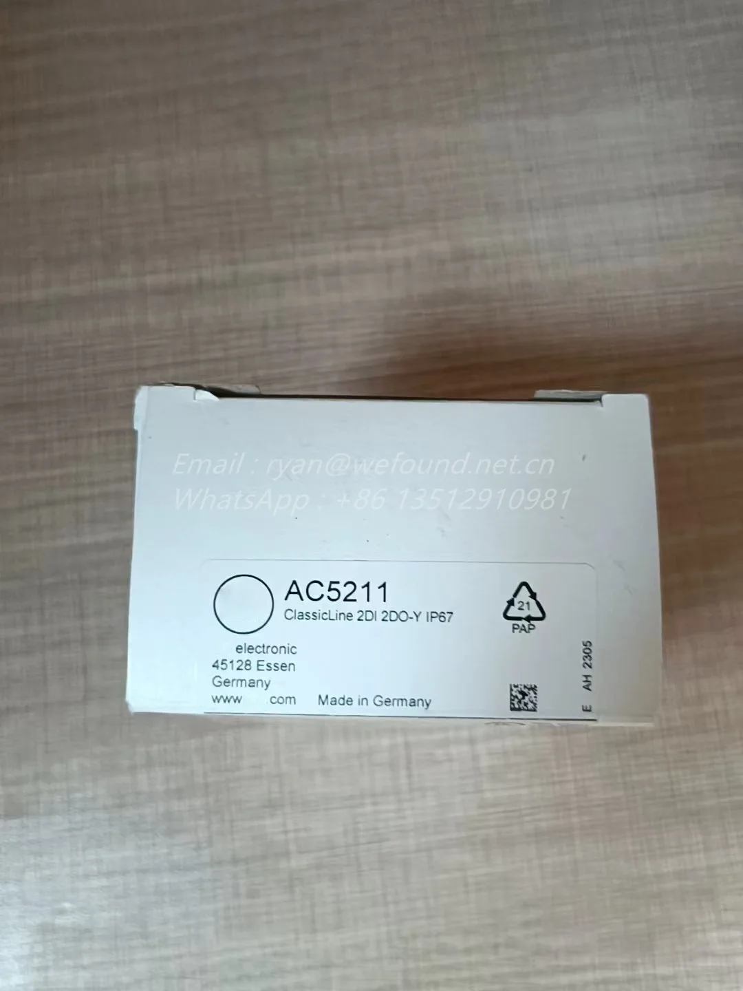 AC5211 для модуля IFM AS-Interface ClassicLine с технологией быстрого монтажа 2DI 2DO-Y IP67