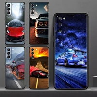 car cool case for samsung galaxy s22 s20 fe s21 plus soft phone cover s10 s9 s8 note 20 ultra 10 lite tpu shell